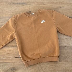 Nike Kids Tan Crewneck Sweatshirt